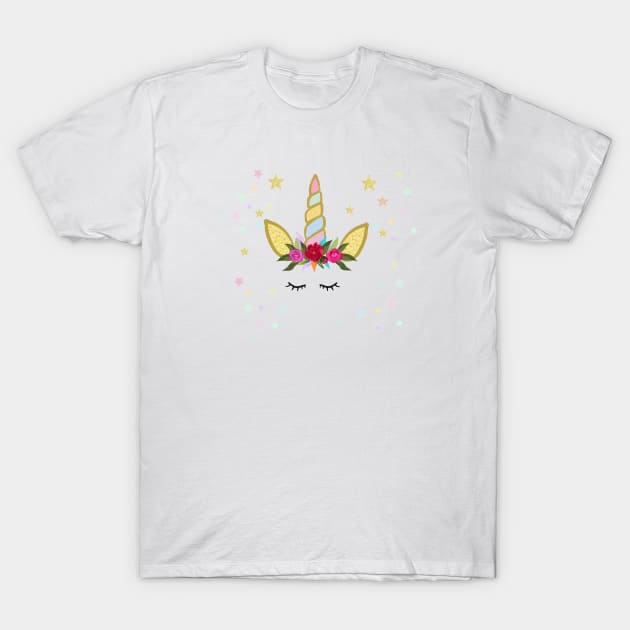 Unicorn Birthday invitation T-Shirt by GULSENGUNEL